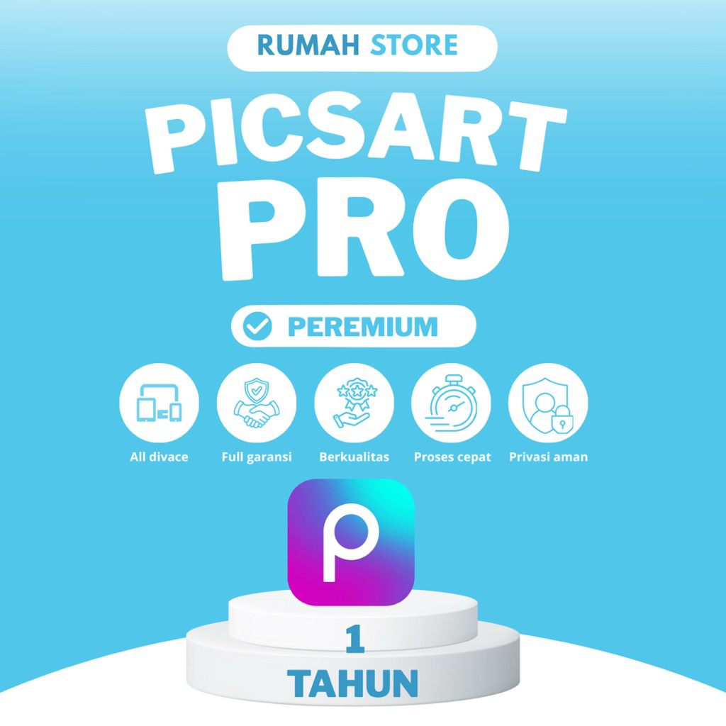 PICSART PRO GOLD 1 BULAN MURAH SAJA FULL GARANSI ALL DEVICE