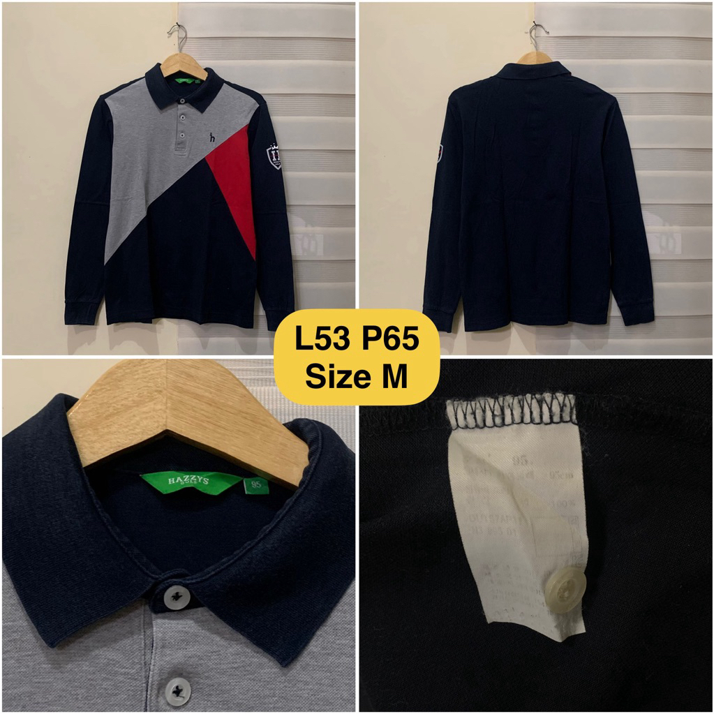 Poloshirt Lengan Panjang Hazzys Original