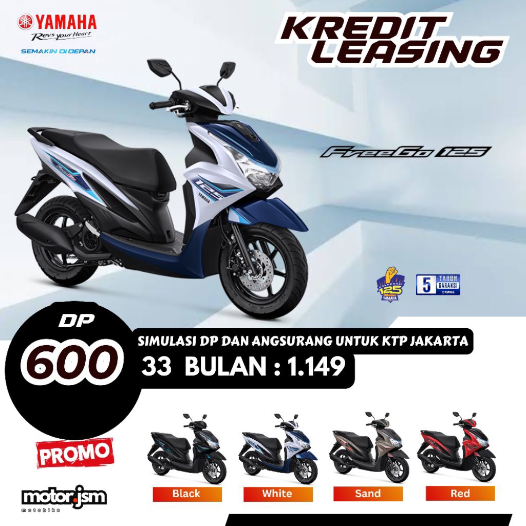 Dp Motor Yamaha Freego Kredit Leasing Jakarta Bekasi Depok Tangerang