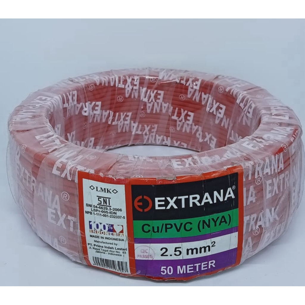 Kabel NYA 2,5 mm 50 meter Extrana