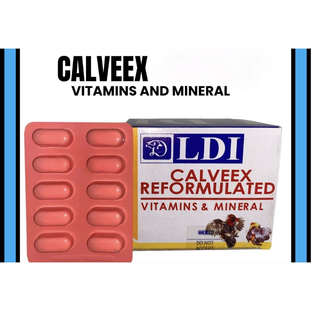 Ldi Calveex Ayam Vitamin import Doping Kalsium Ayam