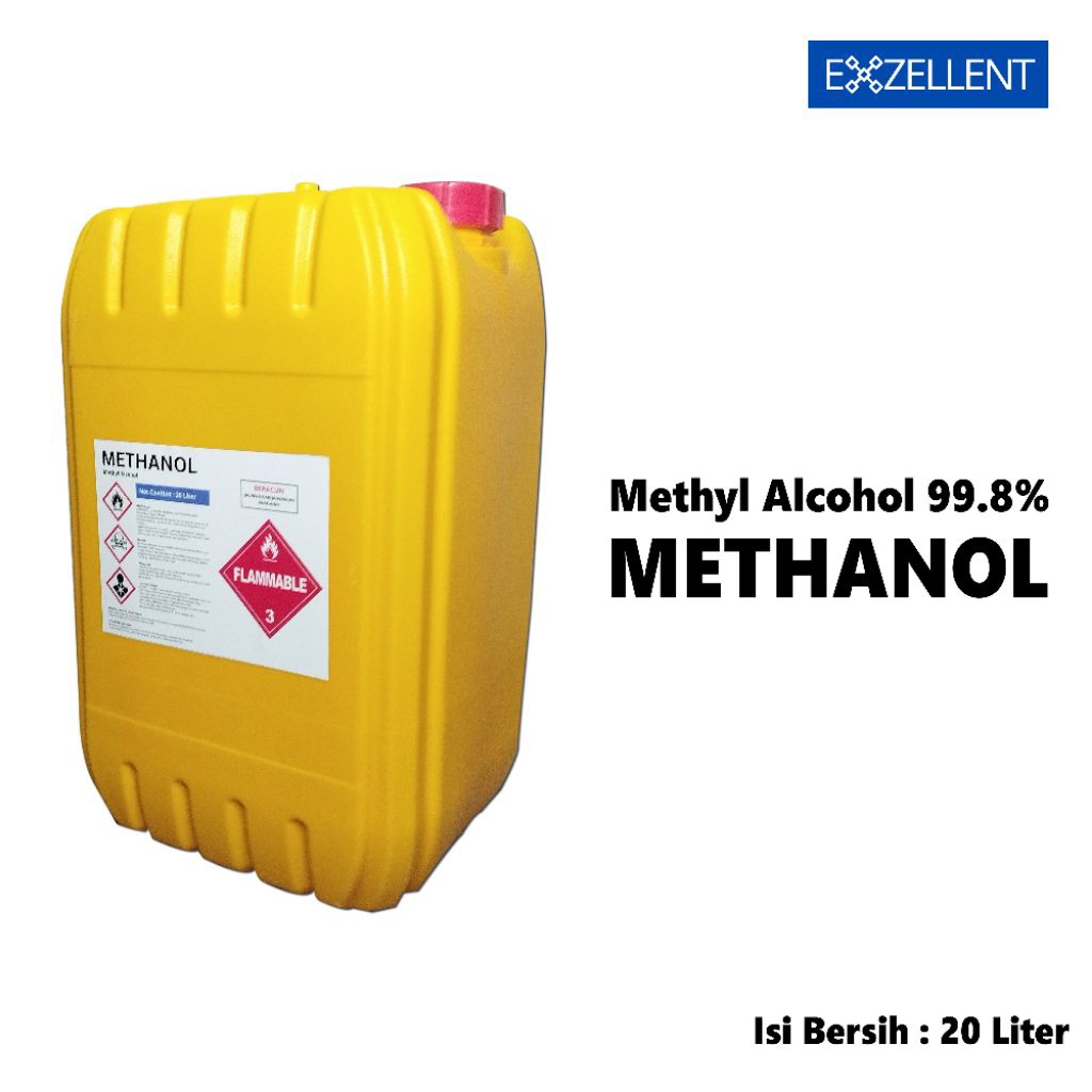 Metanol 99.8% Murni | Methanol Pelarut Kimia Repack 20L