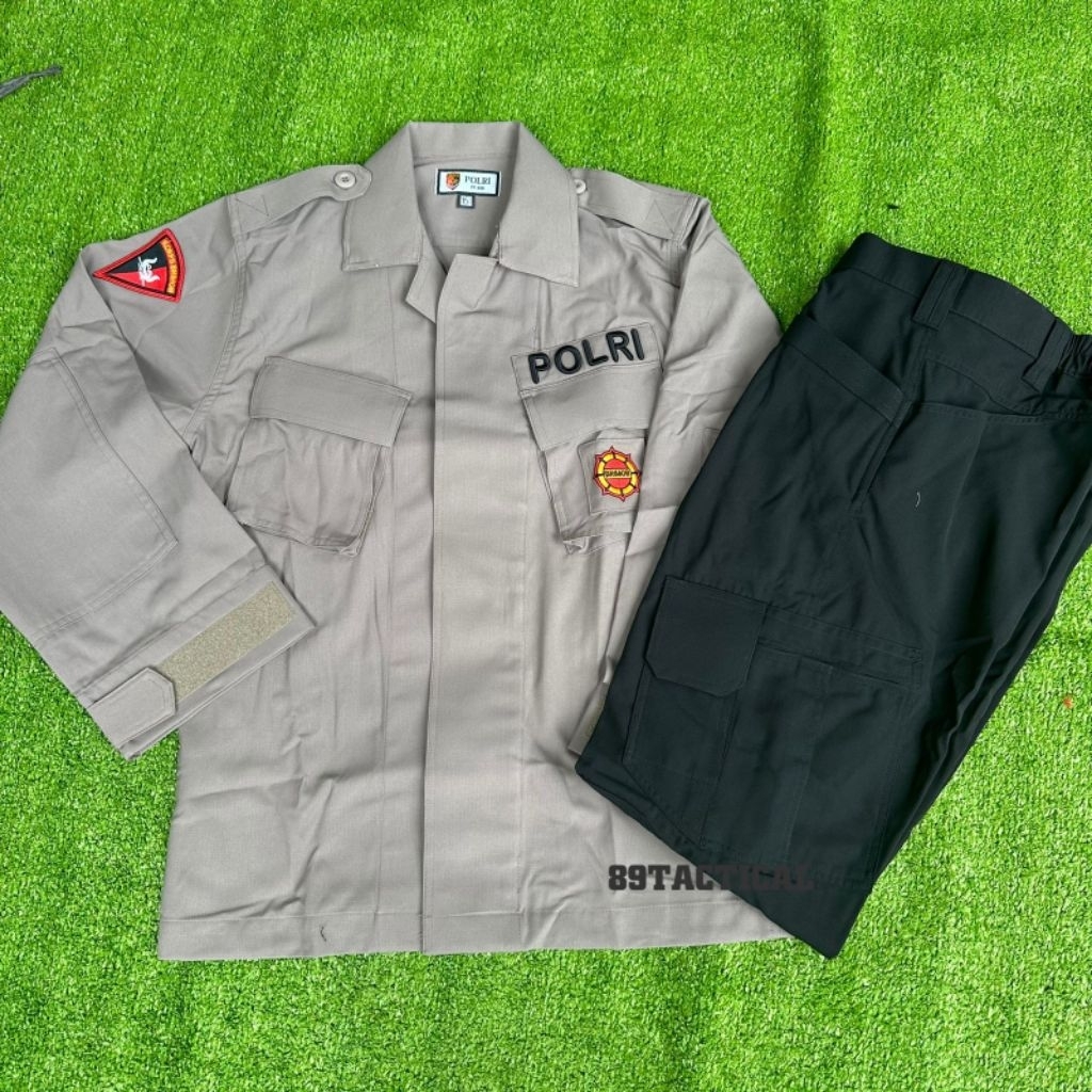Seragam Baju dan Celana PDL TACTICAL COKLAT BRIMOB