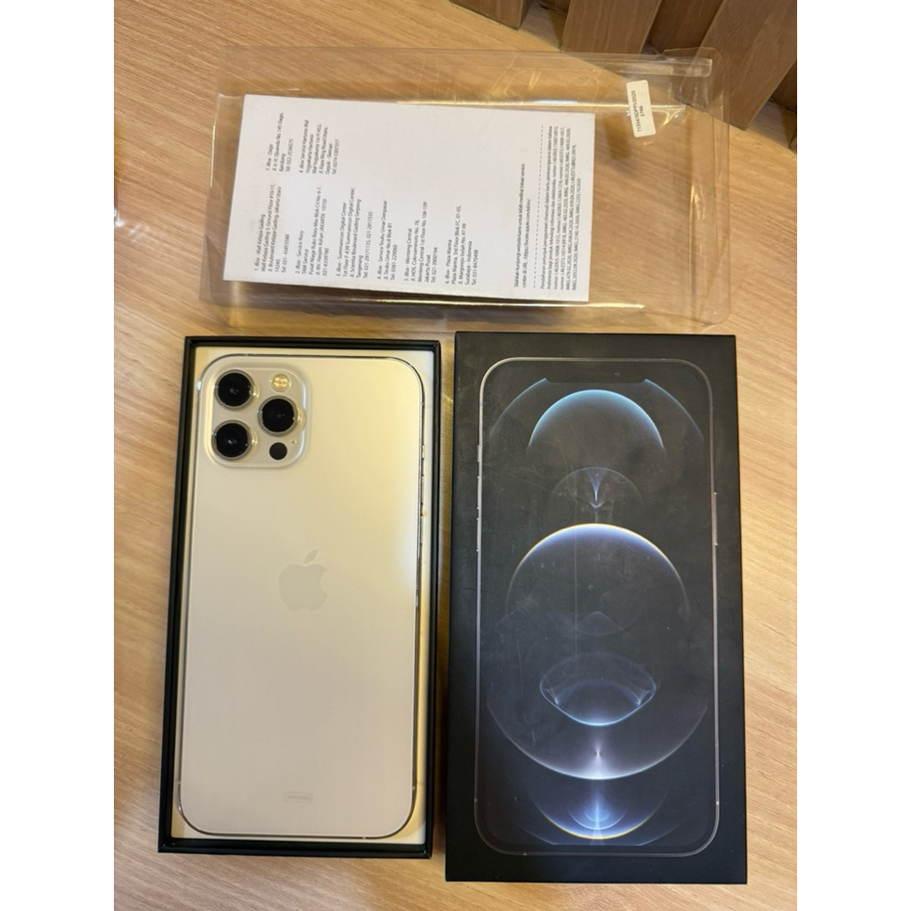 IPHONE 12 PRO MAX 256 GB SILVER WHITE fullset resmi IBOX SECOND