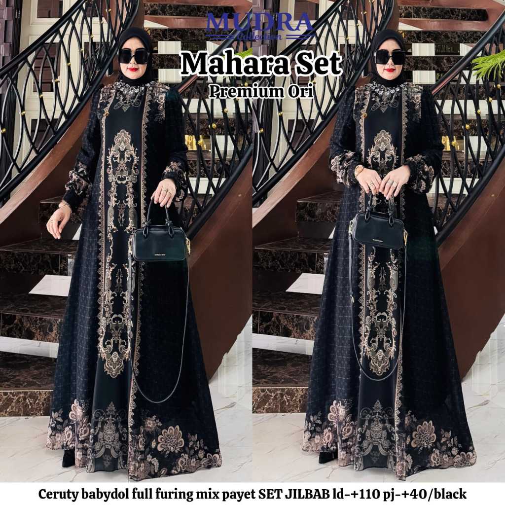 Mudra Hijab / Gamis Terbaru / Gamis Wanita / Gamis Premium / Manda / Mahara / Mudra Collection