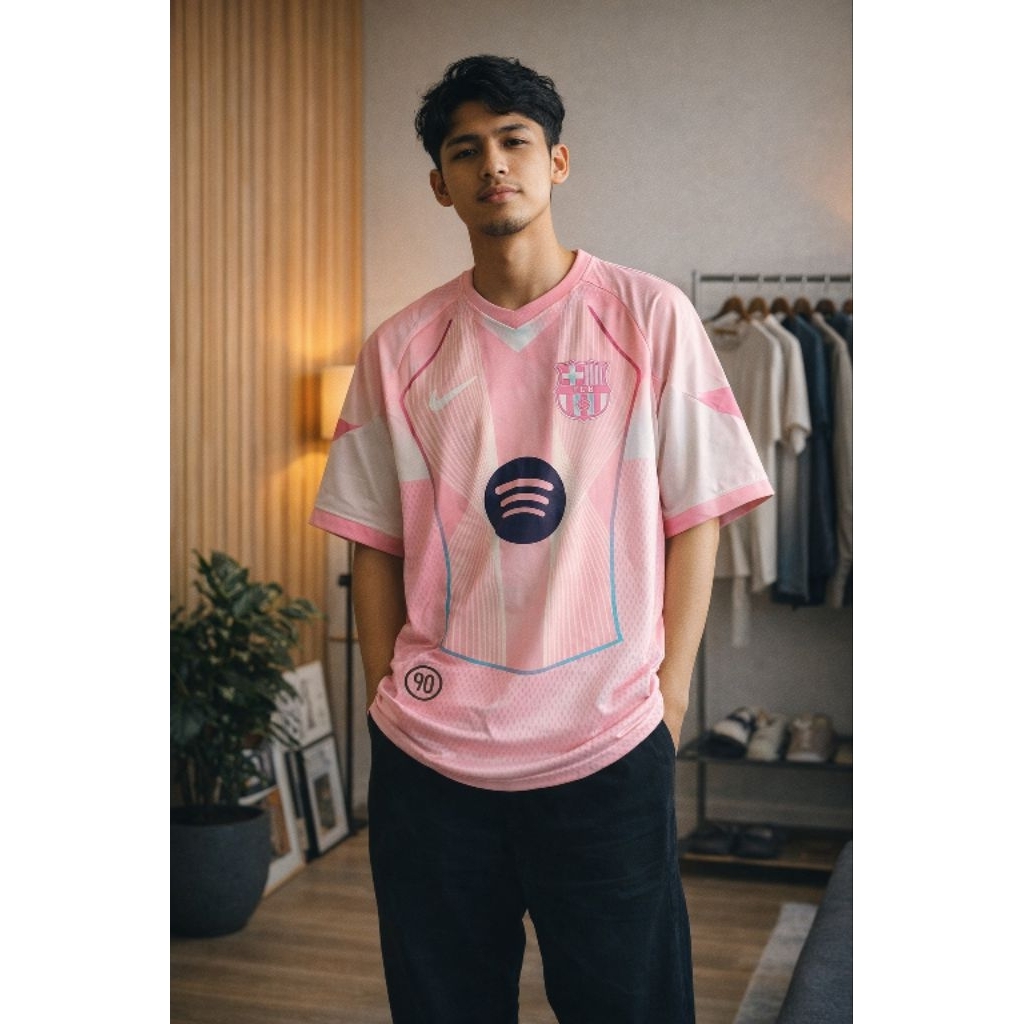 Kit Jersey Bola Barcelona Se Aurora Pink Grade Ori AAA++ Quality
