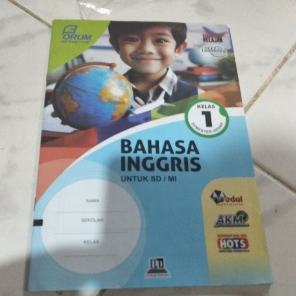 LKS bahasa Inggris untuk kelas 1 sd semester 2
