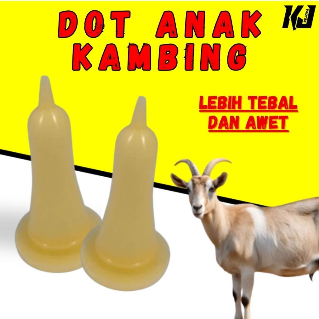 Dot Susu Kambing Cempe Silikon Lembut Cocok untuk Anak Kambing Baru Lahir