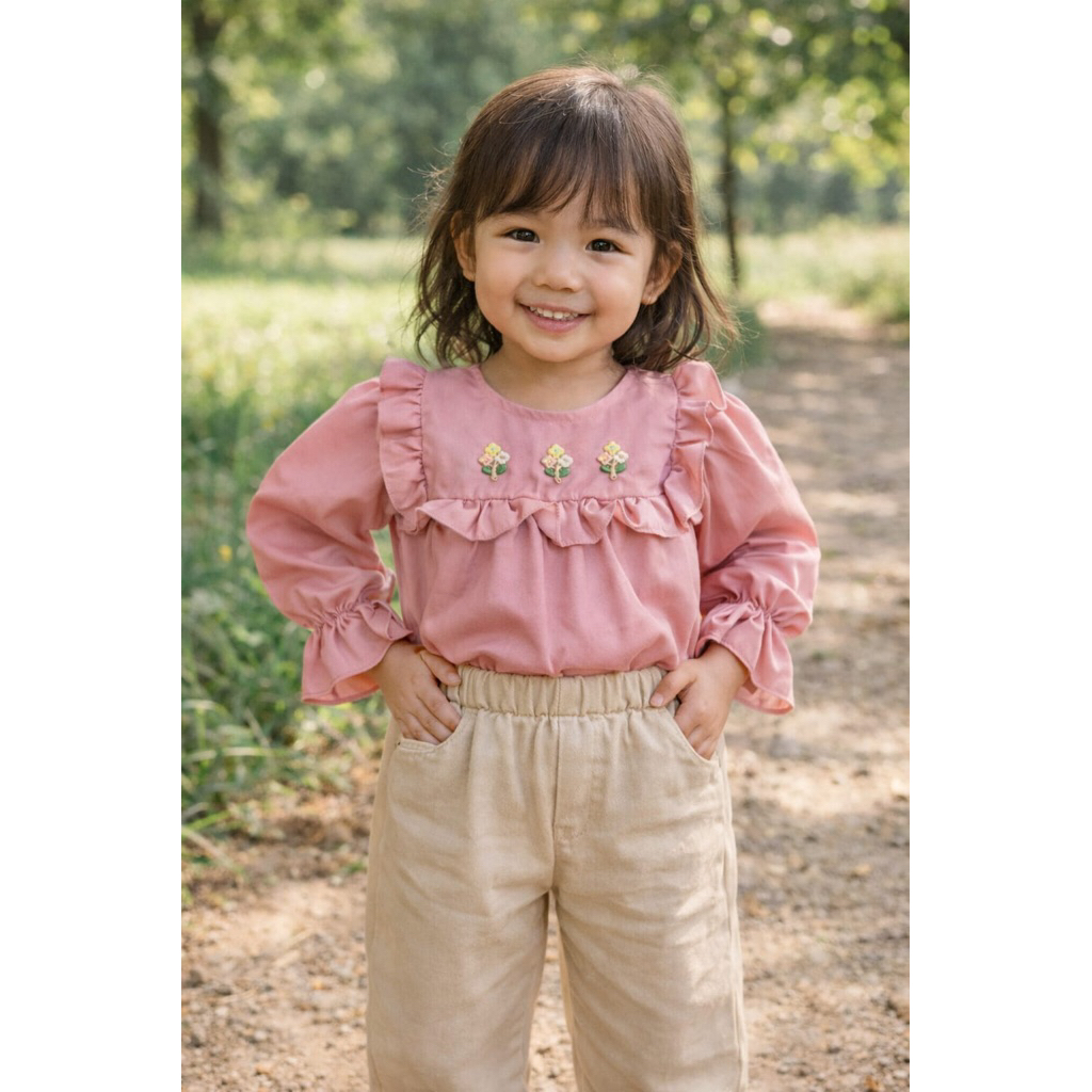 cecilia Blouse kids | Blouse raya | atasan baju anak lucu