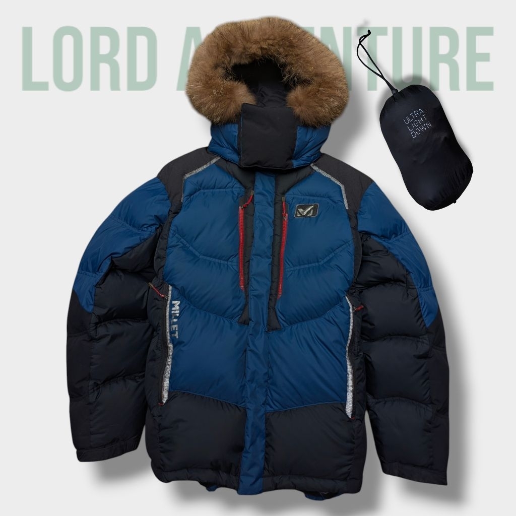 jaket bulu angsa Millet Keychartna Goose Down jacket Windstopper fp800 bulang navy gorpcore packable