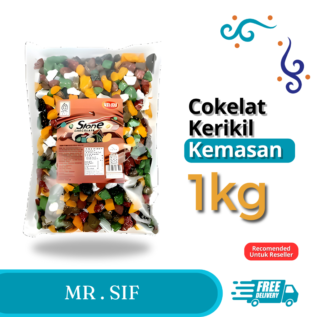 Cokelat Kerikil Arab Kemasan 1KG Renyah Premium / Cemilan Coklat Kiloan Bikin Nagih