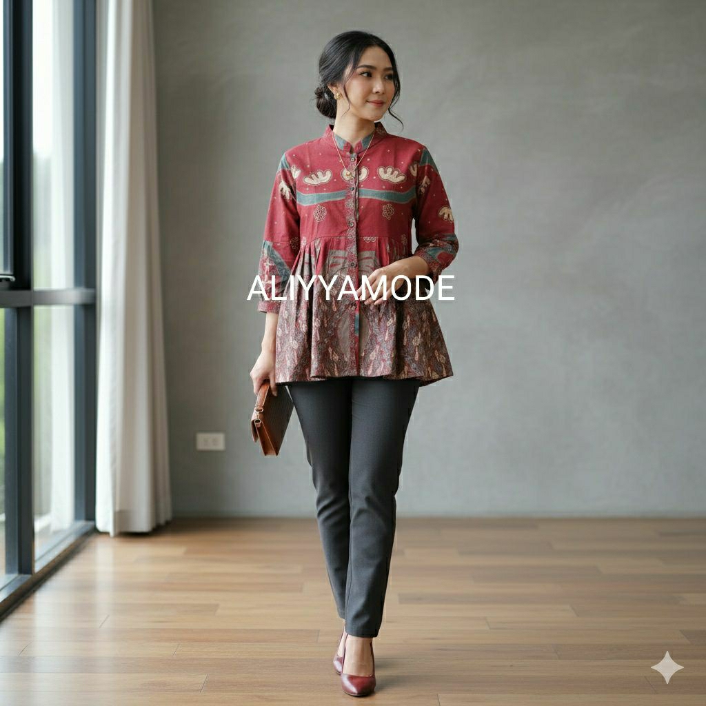 Blus Yudistira Batik Solo Blus Batik Wanita