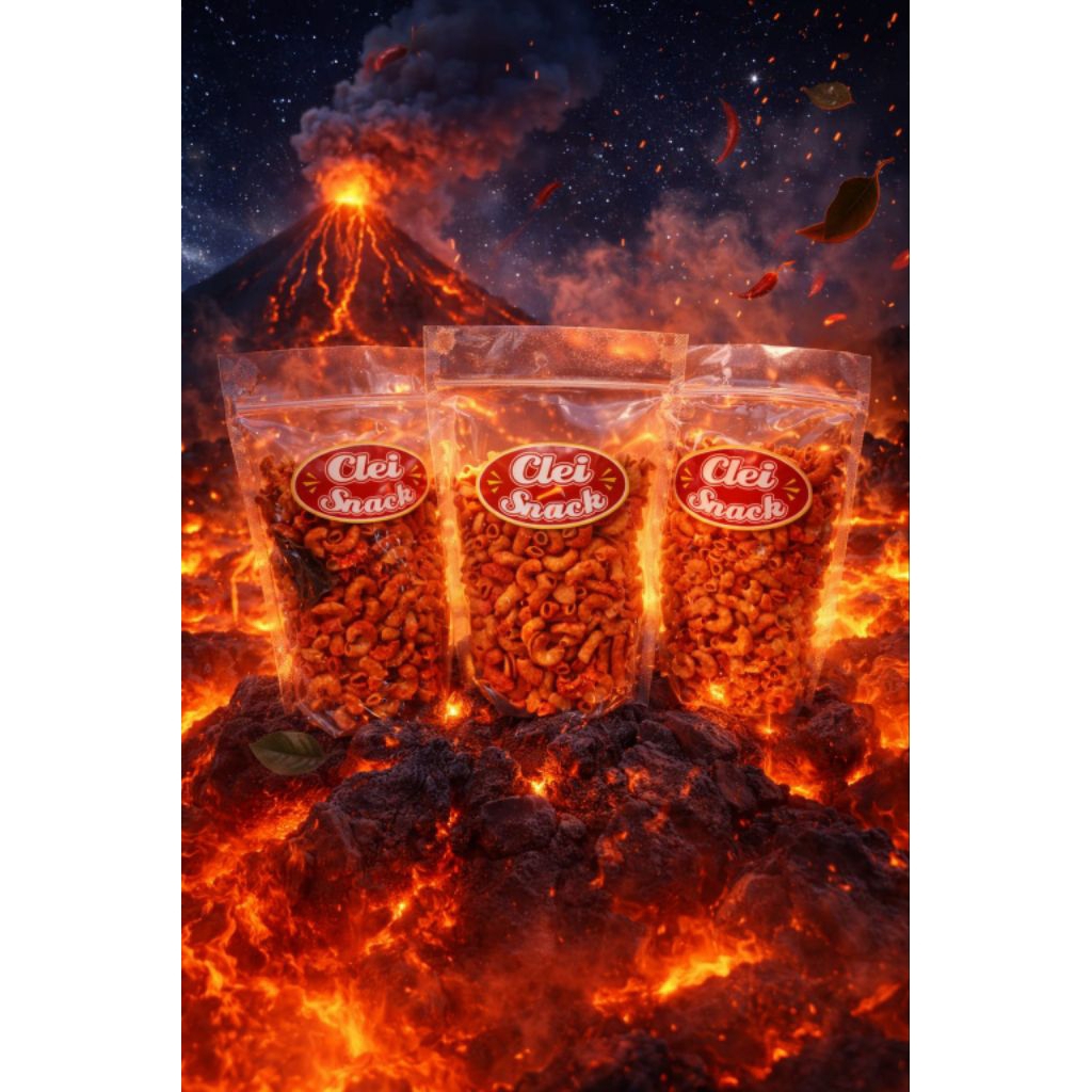 Makaroni Pedas / Makaroni Daun Jeruk / Makaroni Cikeruh Kemasan 100gr