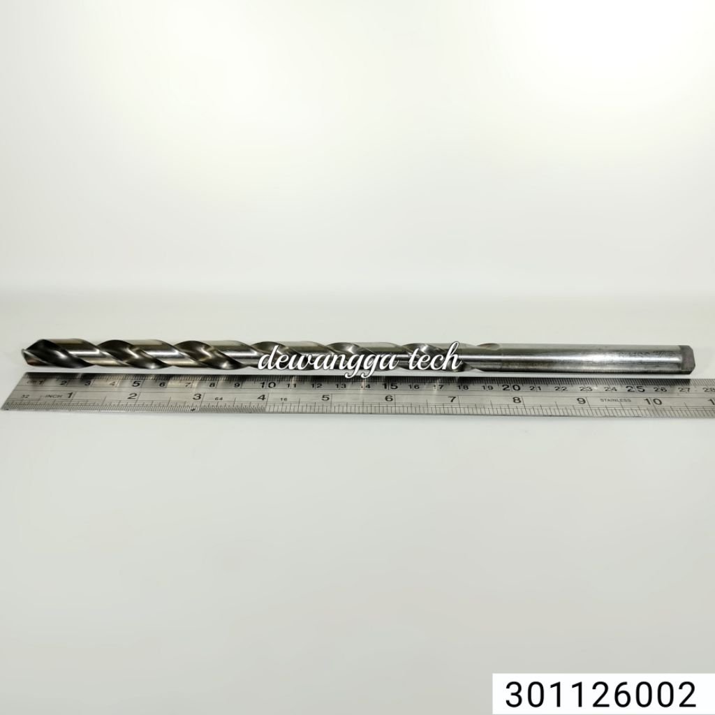 YG1 12.6mm Long drill 12.6 mm mata bor besi panjang 12 . 6 mm hss 12mm
