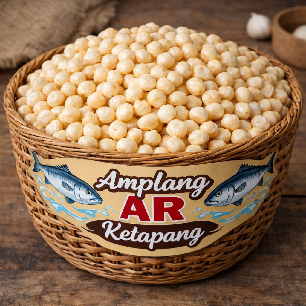 Amplang Oleh Oleh Khas Ketapang terbuat dari Ikan Tenggiri Amplang AR Ketapang Kalbar