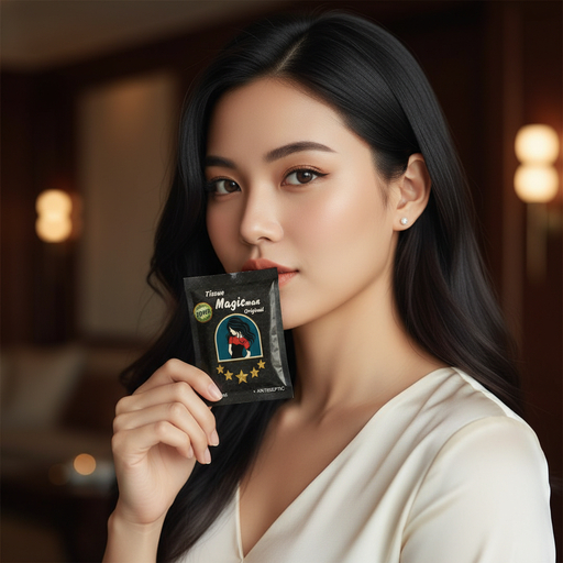 Solusi Pria Percaya Diri: Tisu Super Magic Man Hitam - Original BPOM