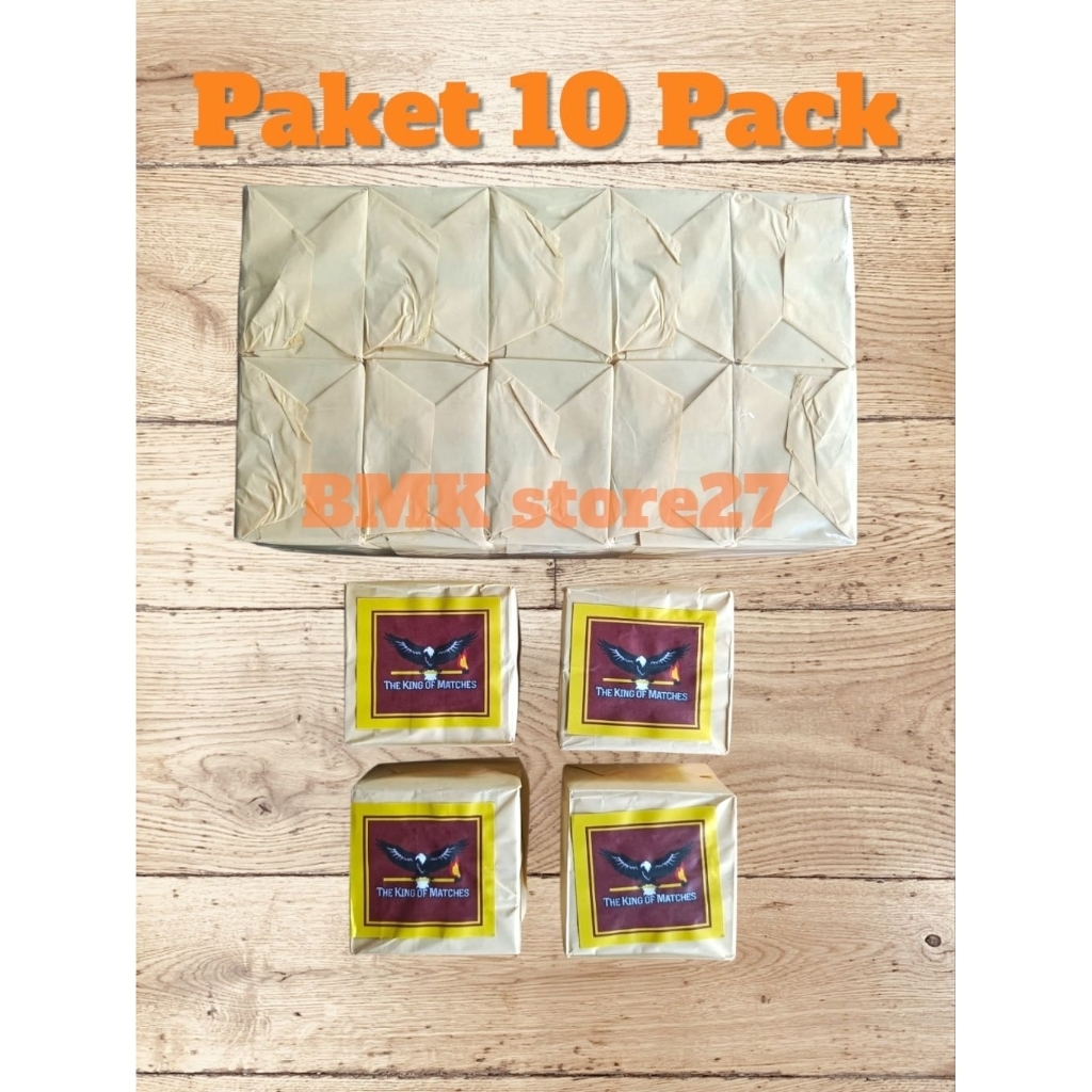 Paket 10 Pack - Korek Kayu - Korek Api - 1 Pack Isi 10 Pcs