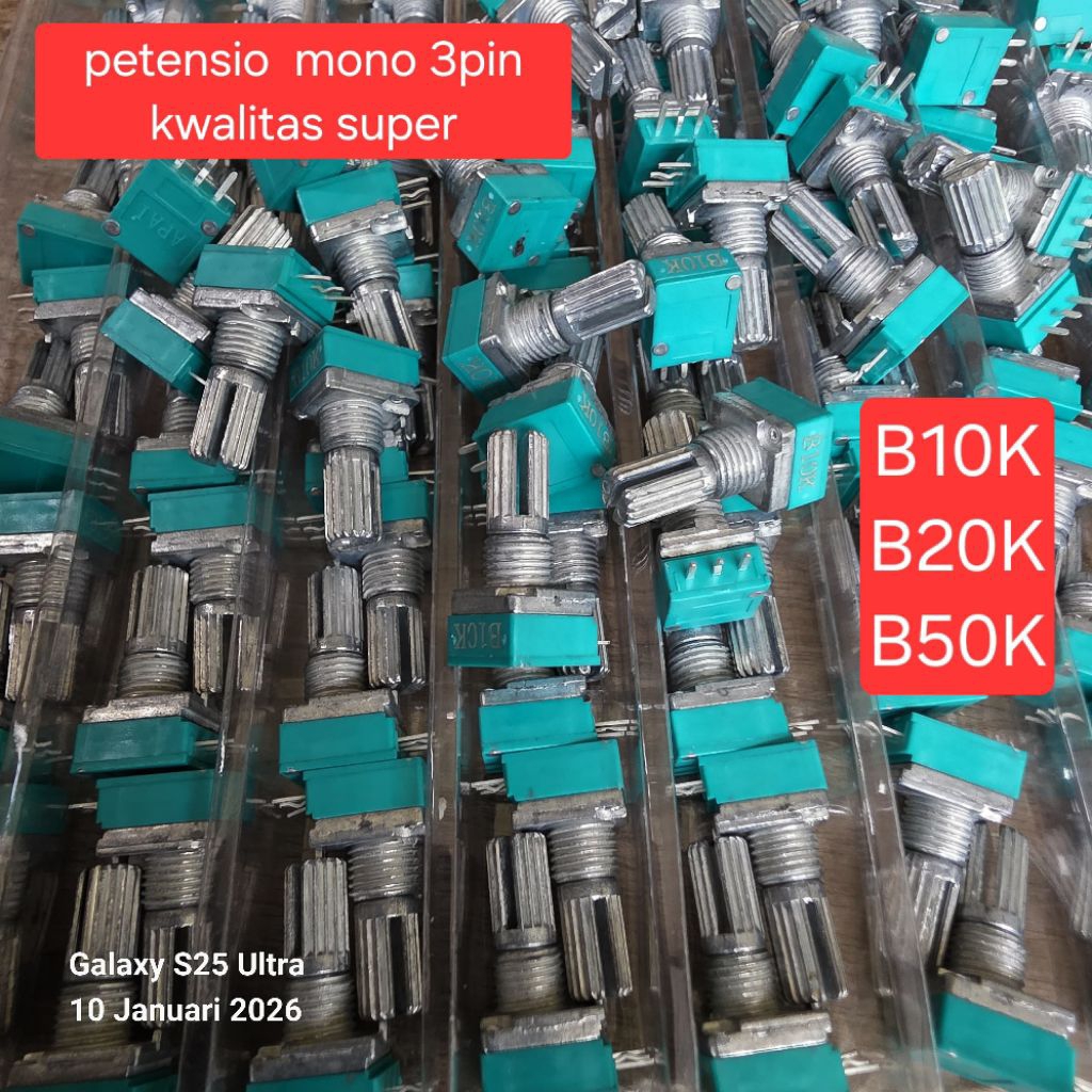 POTENSIO 3PIN 10K, 20K, 50K