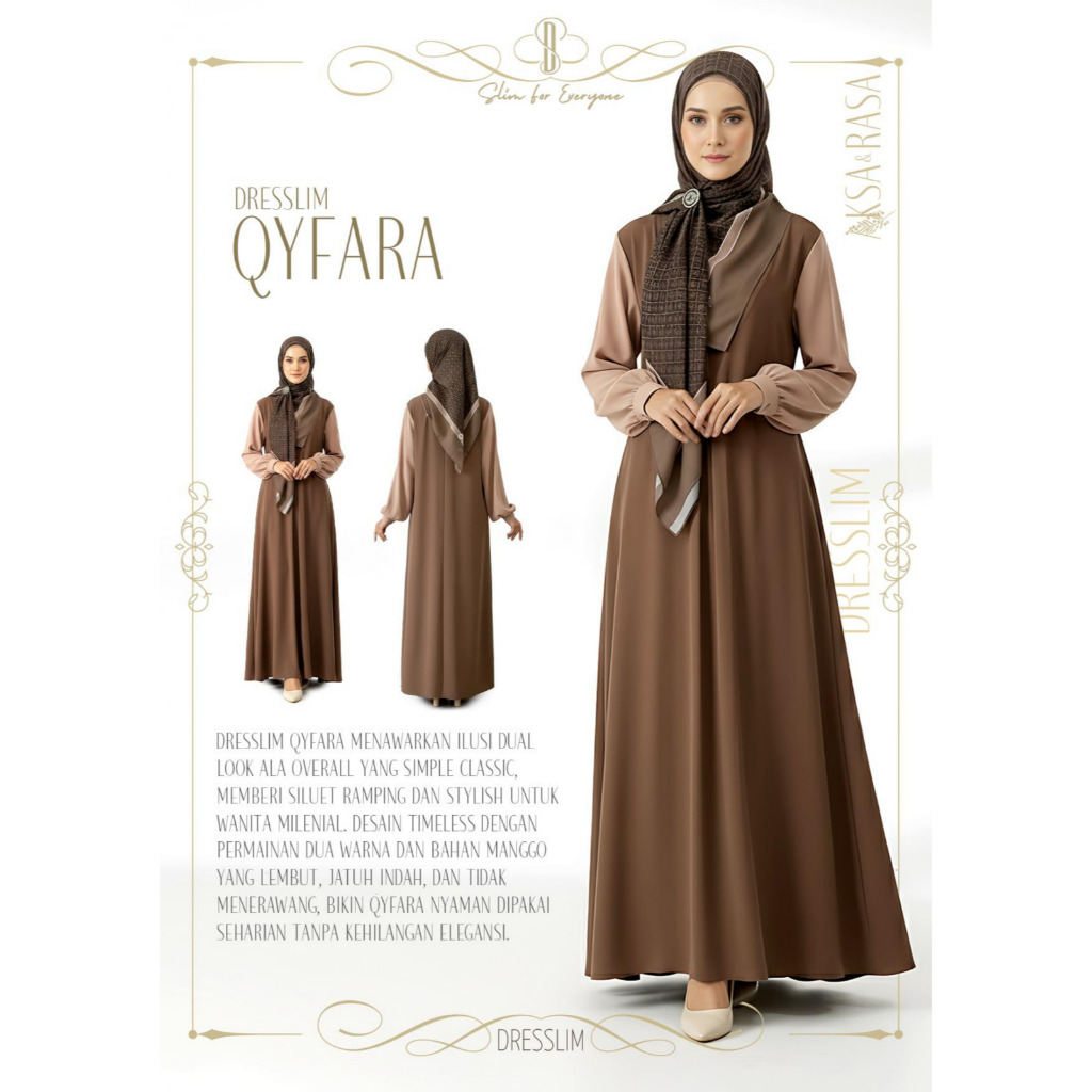 RABBANI - Dresslim Qyfara / Gamis Dresslim Rabbani Terbaru Murah Original