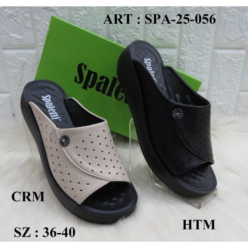 SANDAL WEDGES WANITA MEREK SPALETTI ART SPA-25-056 PRICE RP 348.900 BRAND ORIGINAL