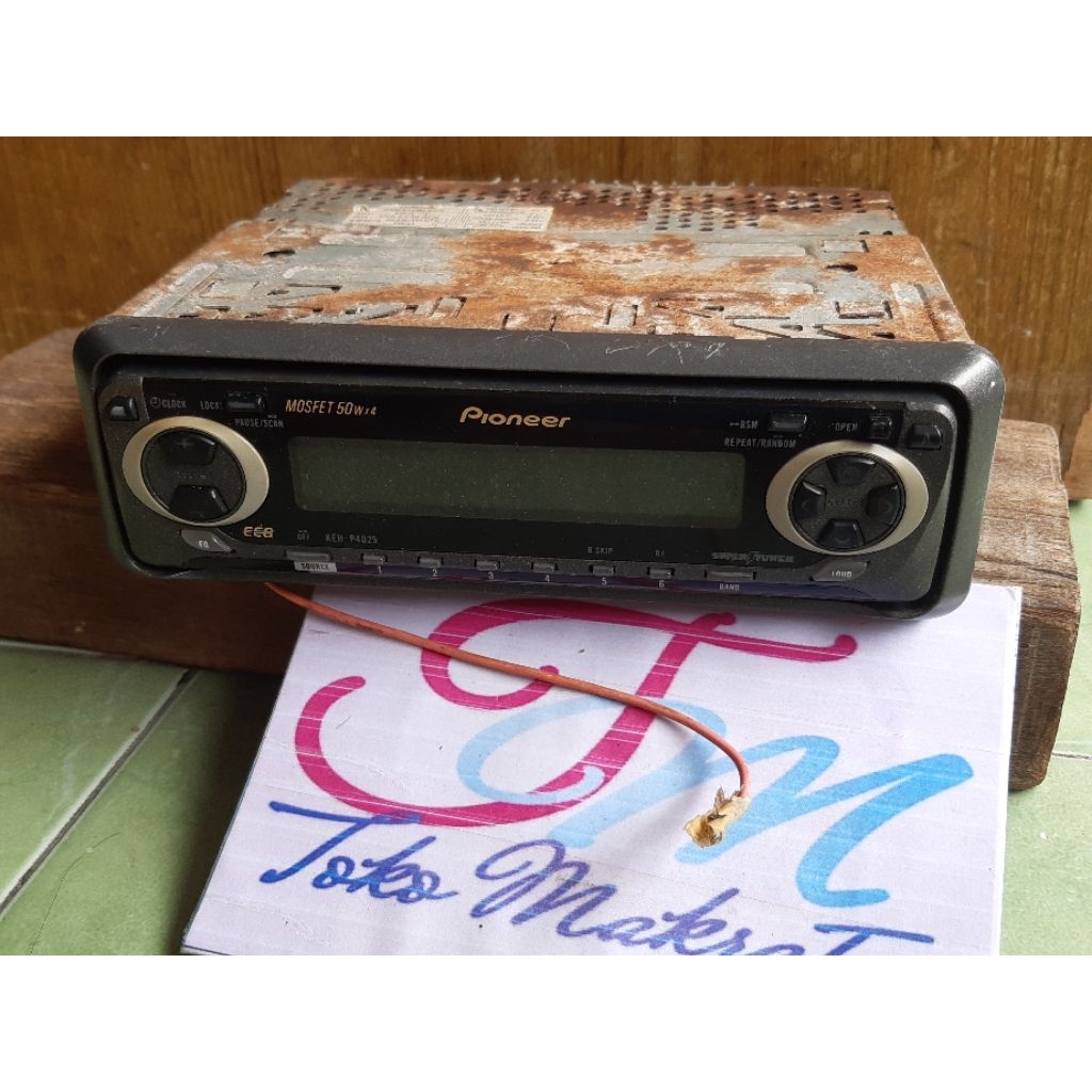 radio tape mobil PIONEER KEH-P4025 jadul lawas lama langka off mati untuk pajangan