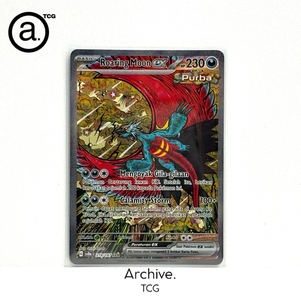 Roaring Moon SAR (218/187) Pokemon Indonesia ~ Festival Terastal SV8A