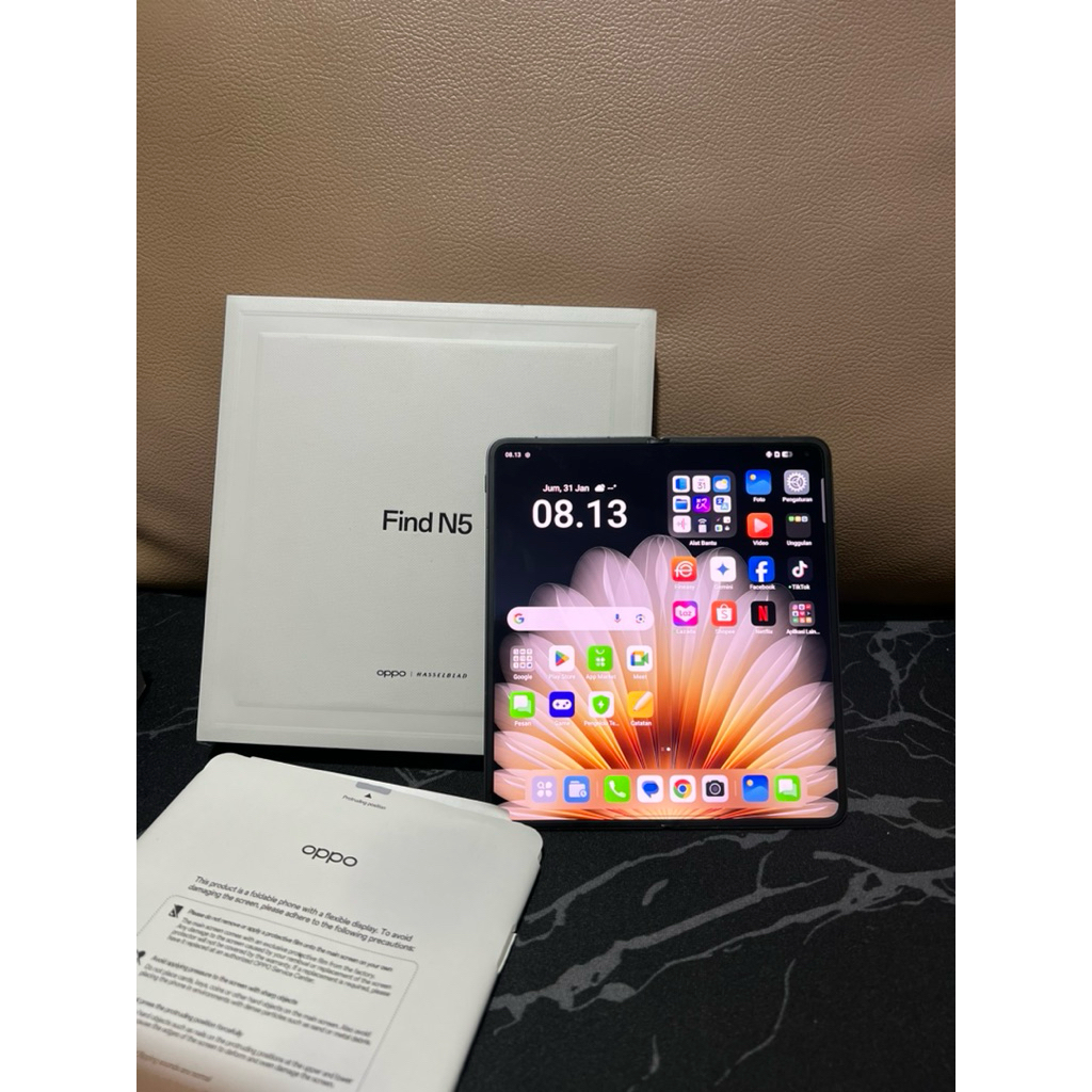 OPPO Find N5 16/512GB Ex Demo Unit Garansi Resmi