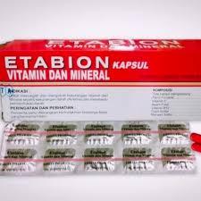 Etabion Multivitamin Penambah Darah 10 Tablet - Suplemen Anemia & Ibu Hamil