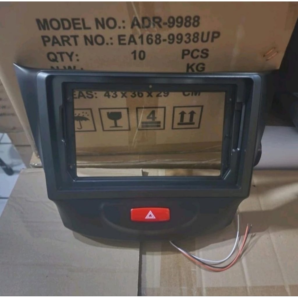 Frame head unit tv mobil android 9 inch mobil Wuling Confero