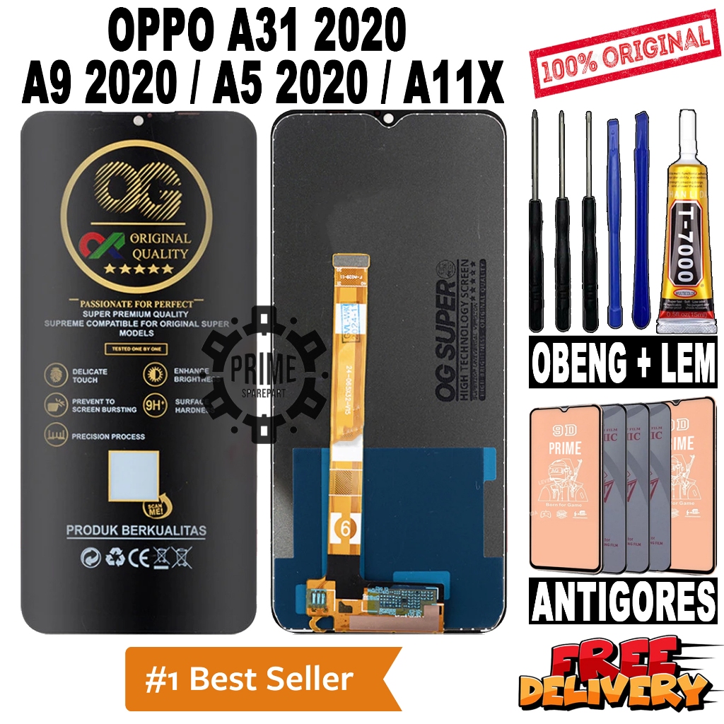 LCD TOUCHSCREEN OPPO A31 2020 / OPPO A5 2020 / OPPO A9 2020 / OPPO A11X ORIGINAL OEM LCD FULLSET