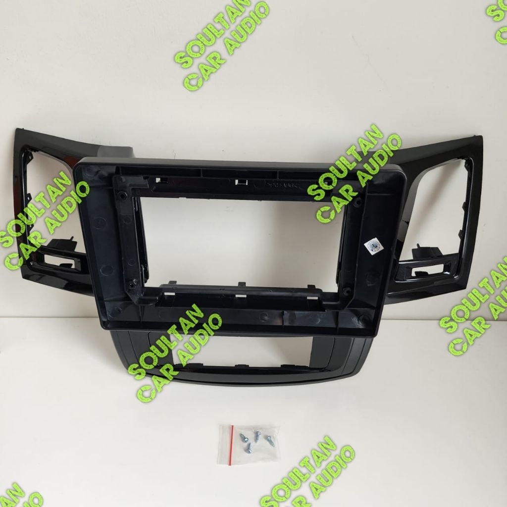 Frame head unit tv mobil android 10 inch mobil Toyota Fortuner V 2007-2015