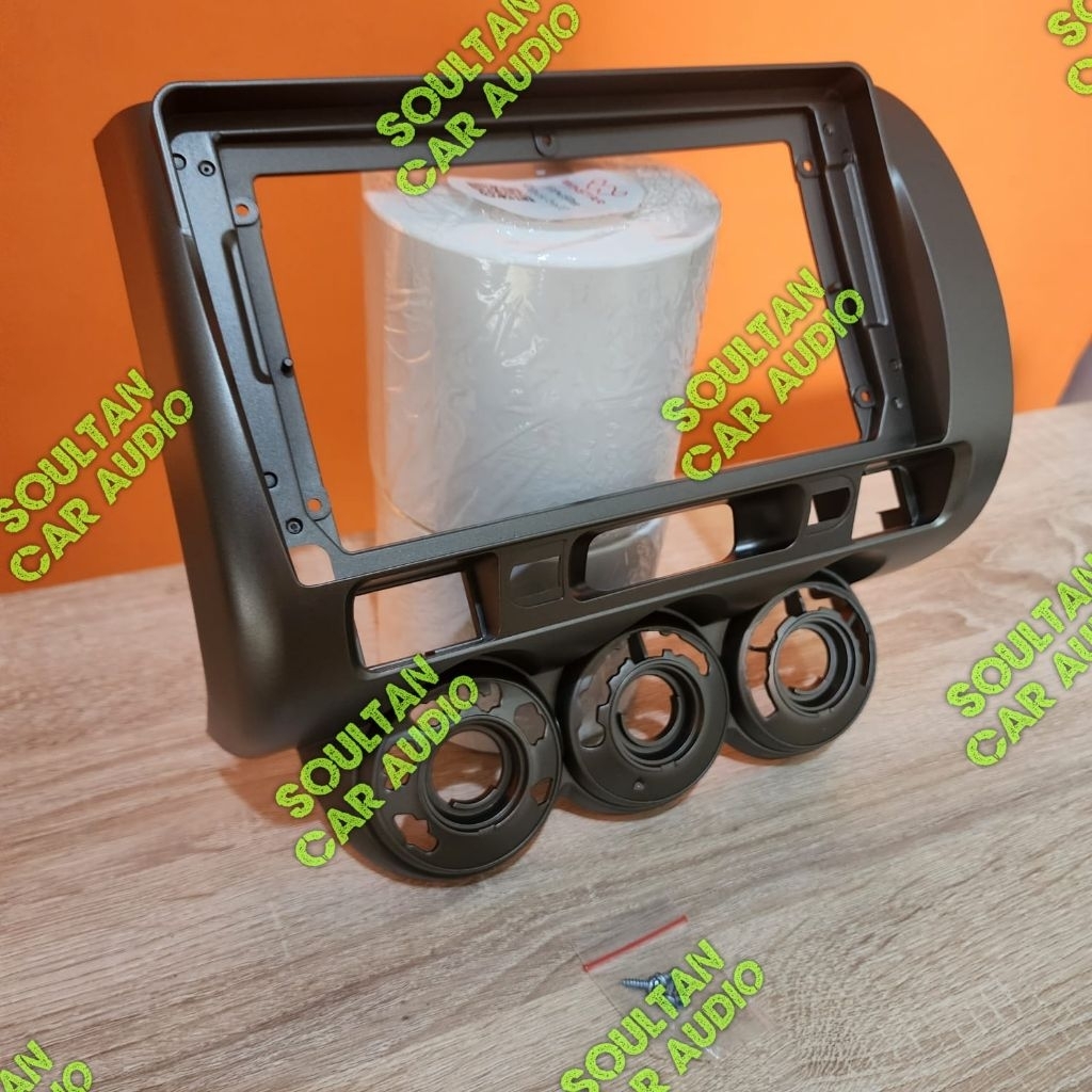 Frame head unit tv mobil android 9 inch mobil Honda jazz 2004-2007