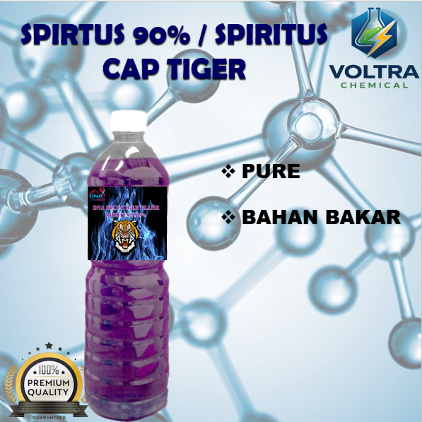 [VOLTRA] Spritus Cap Tiger 1 Liter / SPIRTUS 1 Liter Murni