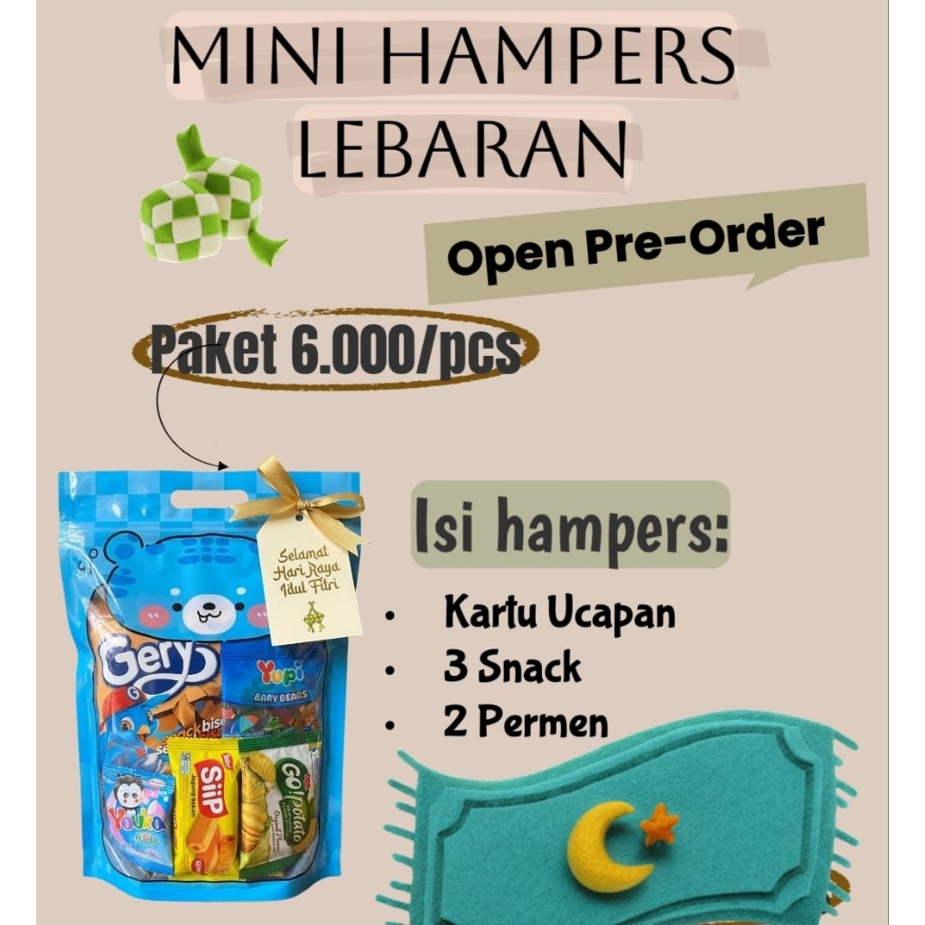 Hampers snack lebaran/parcel mini lebaran