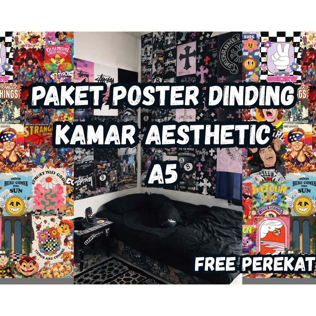 Poster Dinding aesthetic | poster kamar aesthetic | Poster aesthetic | poster murah | hiasan dinding
