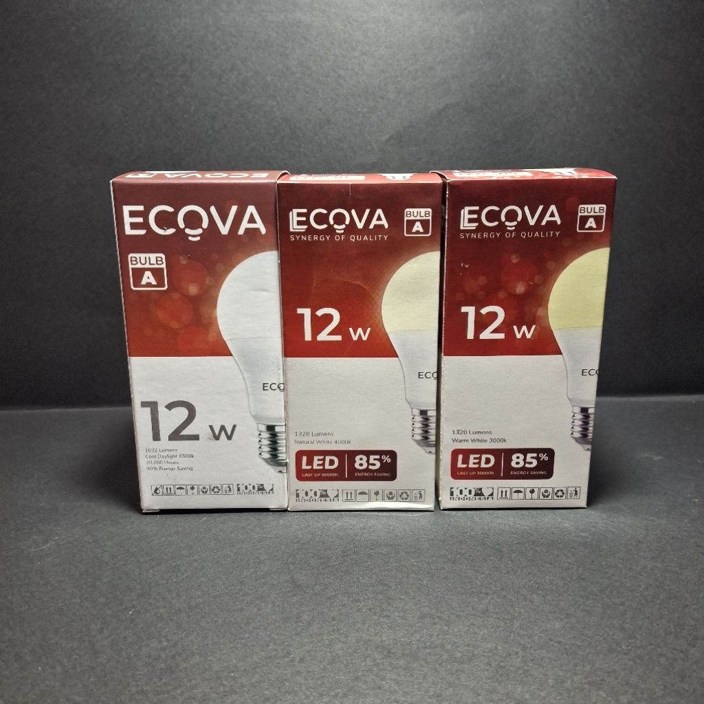 Lampu led bulb 12 watt ECOVA SNI