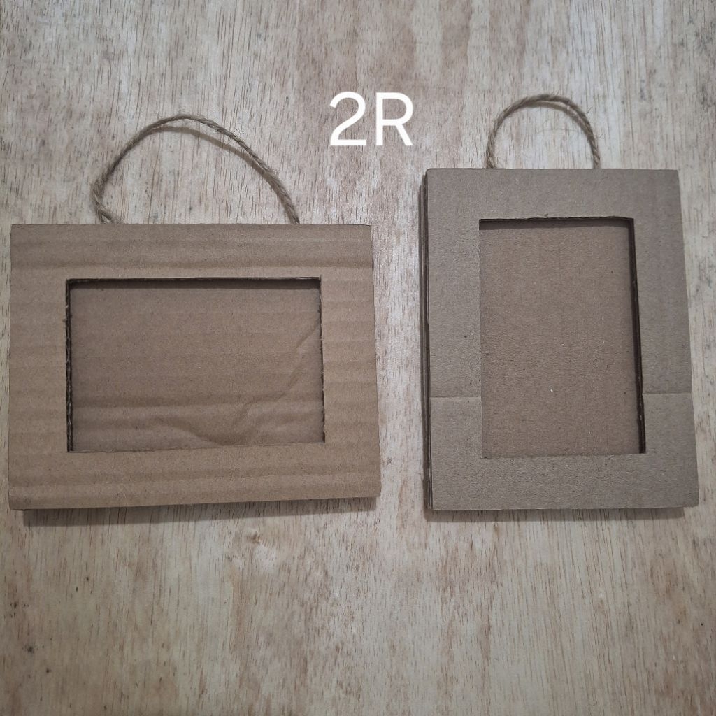 Bingkai Foto Kardus Bekas 2R | Prakarya Pigura Kardus Bekas