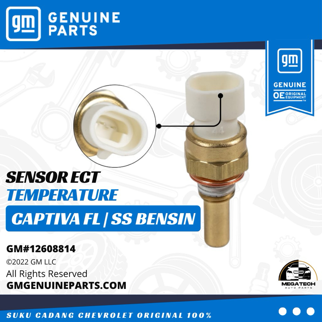 SENSOR ECT TEMPERATURE CHEVROLET CAPTIVA SS | FL BENSIN ORIGINAL GM 12608814