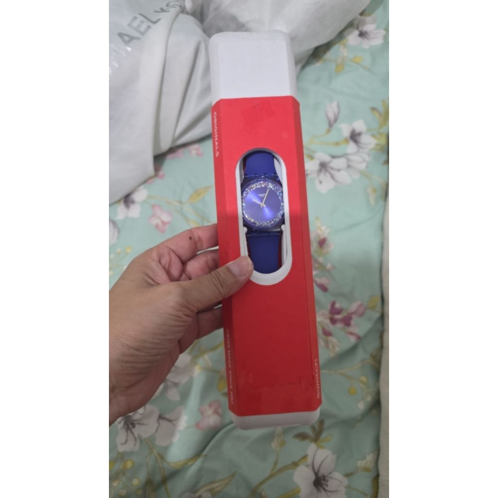 ORI Jam Tangan Swatch Blue Sparkles (SUON134)