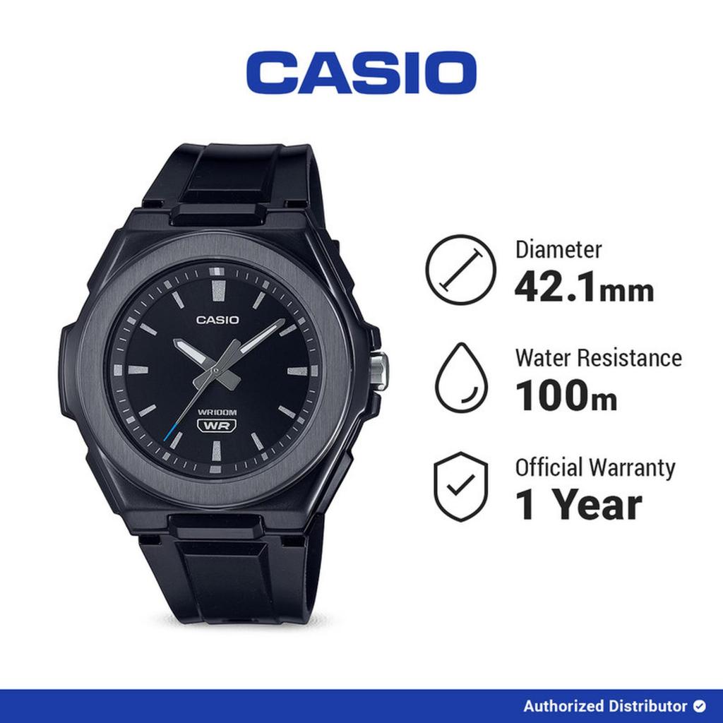 Casio Jam Tangan Unisex General LWA-300HB-1EVDF Original Analog Black