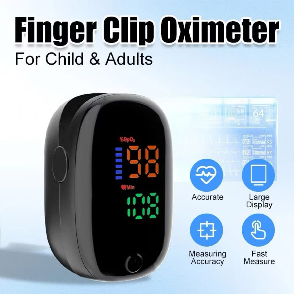 Pulse Oximeter Finger A2 LK87 Alat pengukur kadar saturasi oksigen darah