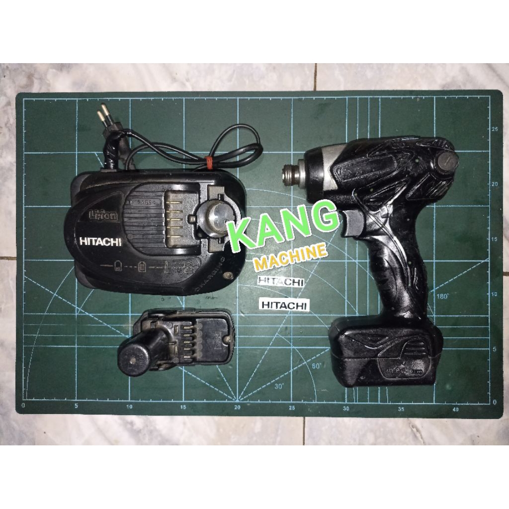 bor obeng baterai HITACHI koki hikoki WH10DL made in Japan impact driver cordless 10.8V 12V