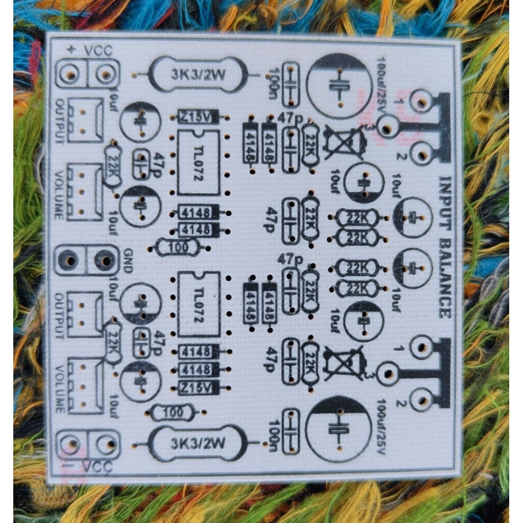 PCB input balance stereo // input balance