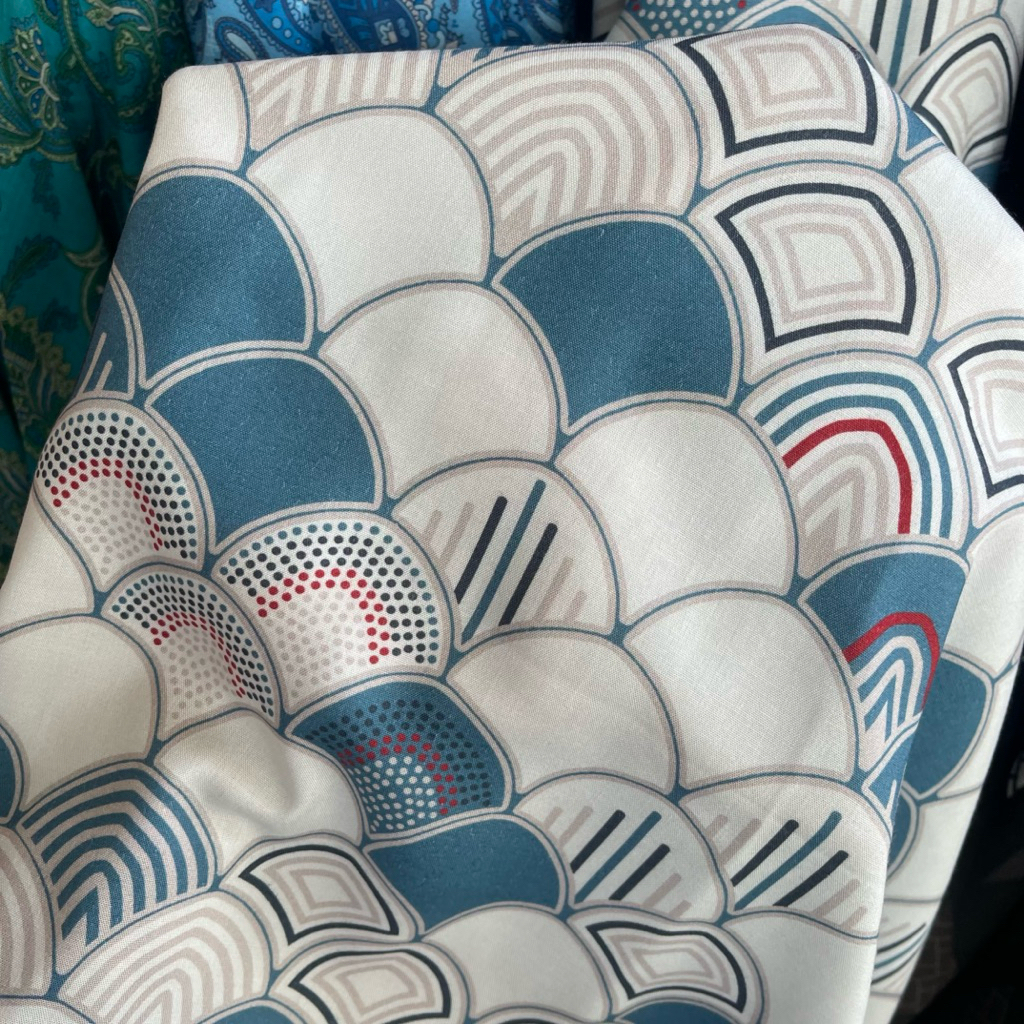 kain katun motif - kain katun rayon motif abstrak premium - kain katun original pj