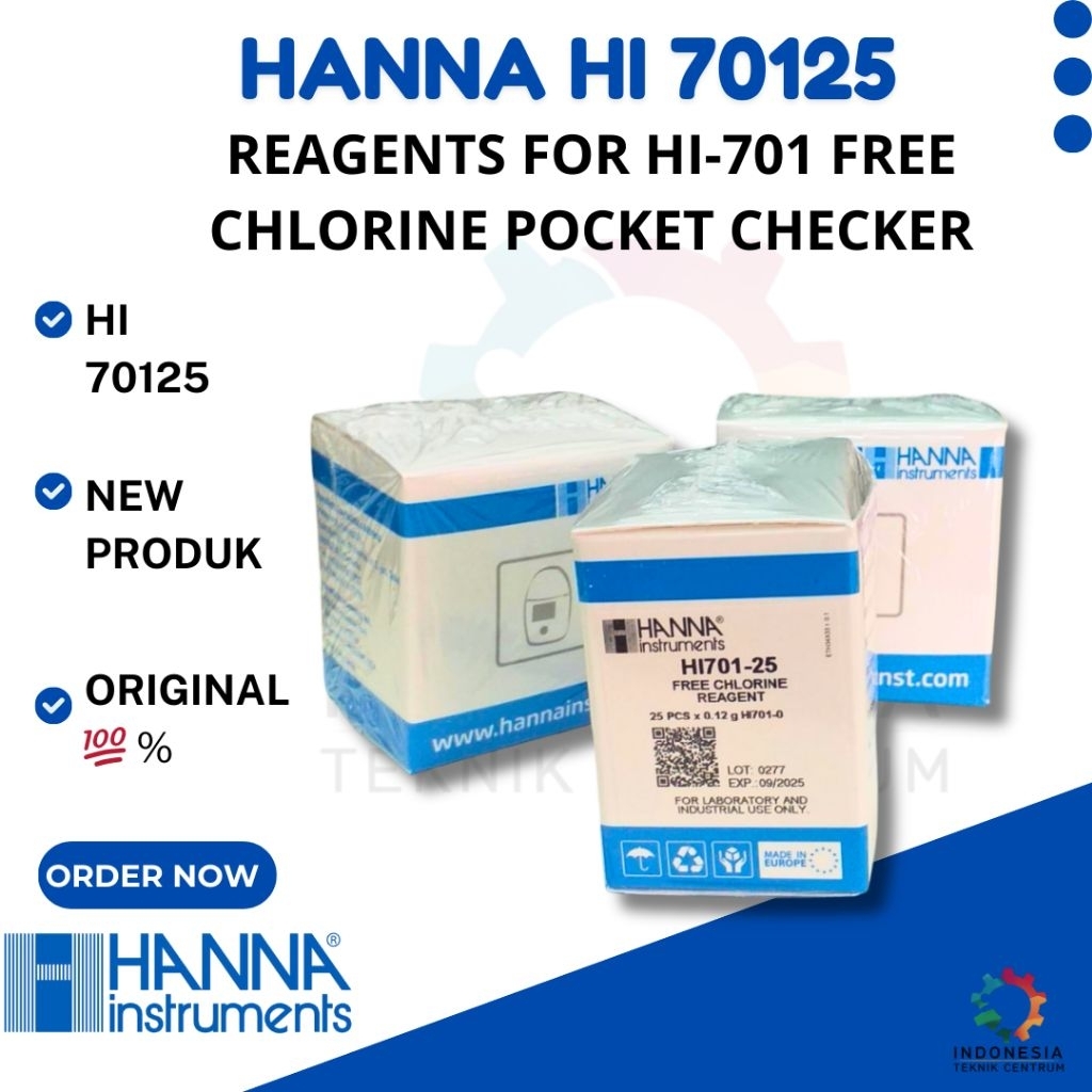 Hanna HI701-25 Reagents for HI-701 Free Chlorine Pocket Checker