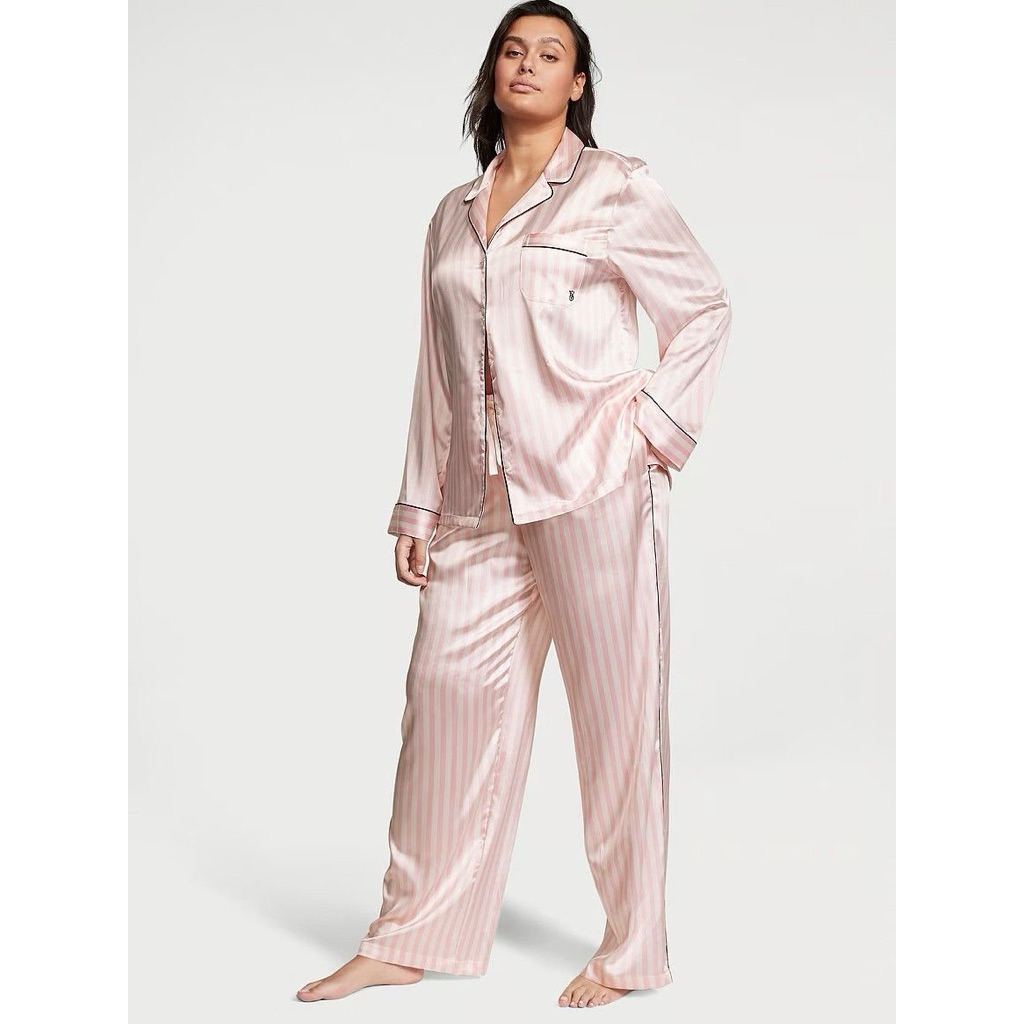 Pajamas Victoria’s Secret Pink Stripe Long (BACA DESKRIPSI)