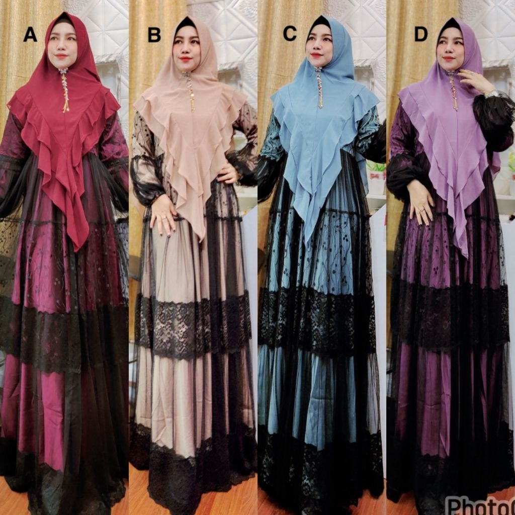 Syari Brukat Chacha By OHC ( Ready )
