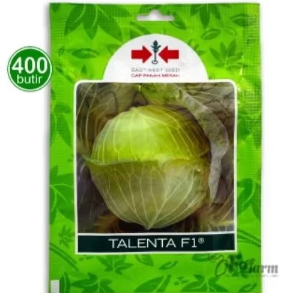 Benih Kubis Talenta F1 Bibit Kol Hijau 400 Butir Cap Panah Merah
