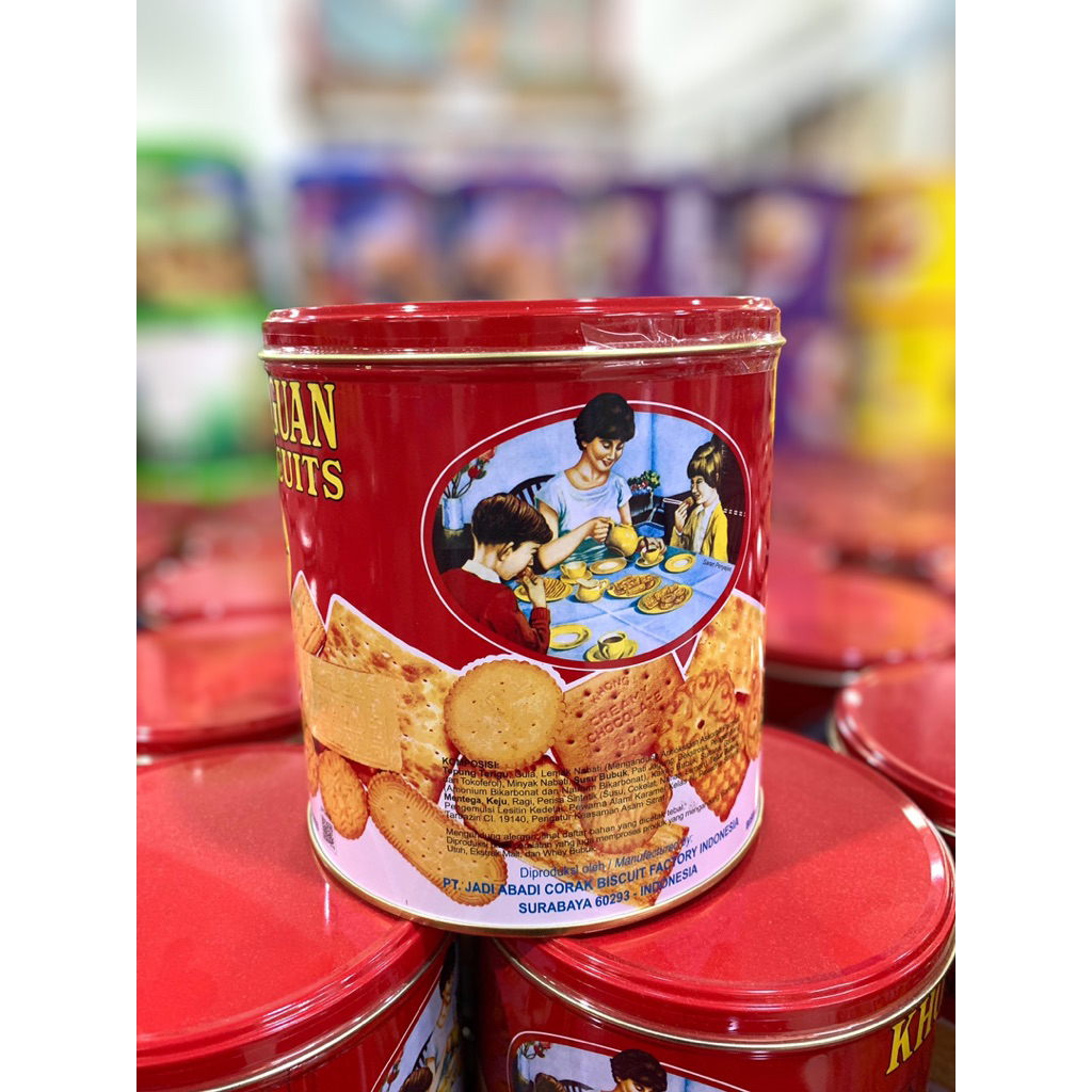 KHONG GUAN BISCUITS KALENG BULAT 650gr