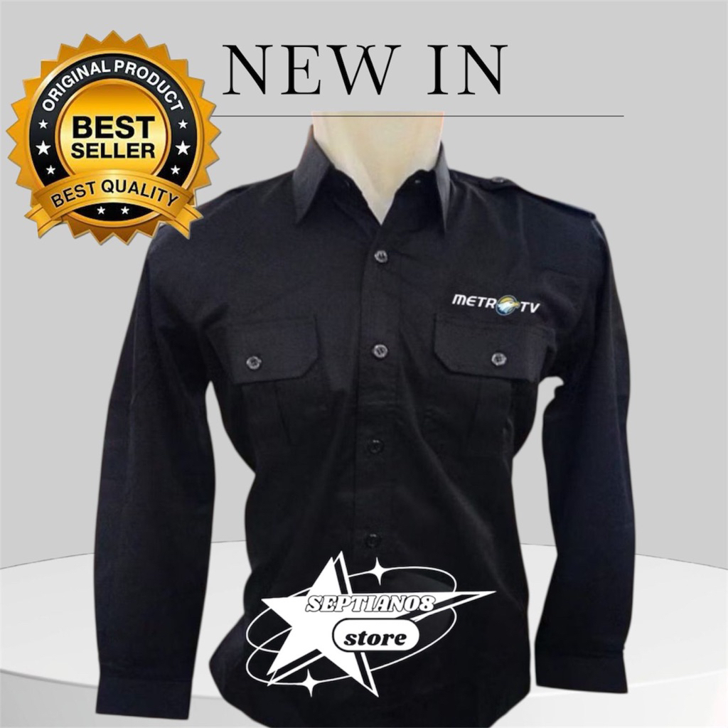 kemeja seragam metro tv terbaru baju kerja metro tv free nama